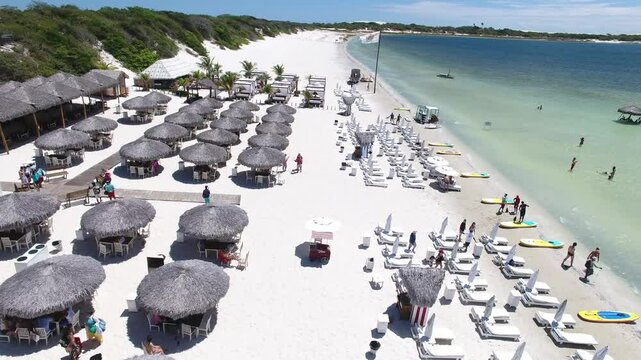 Aerial view of Paradise Lagoon (Lagoa Para&iacute;so) - Jijoca de Jericoacoara, Cear&aacute;, Brazil