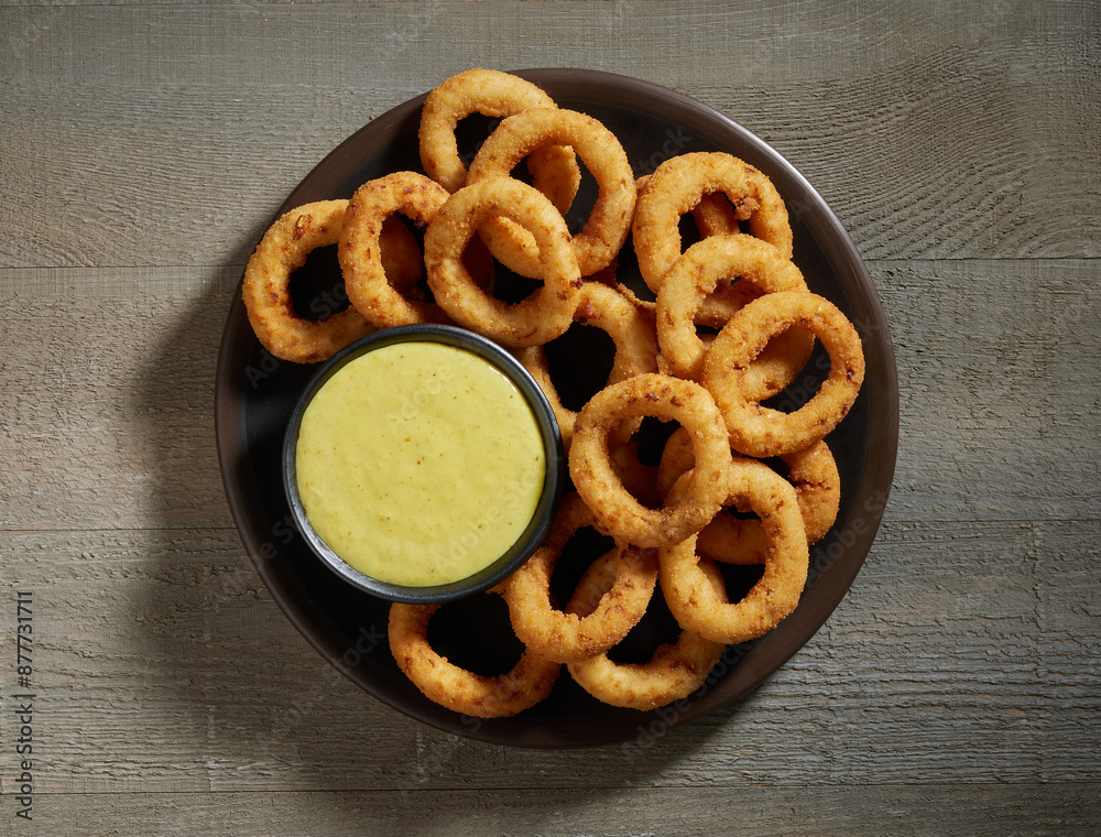 Poster fried onion rings