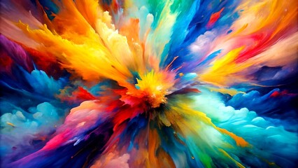 A Symphony of Colors: Abstract Expressionism in a Multifaceted World Generative AI Neural art