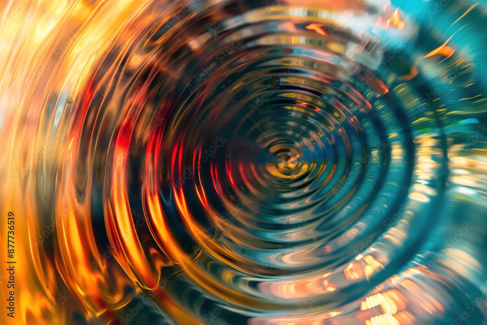 Poster a colorful vortex