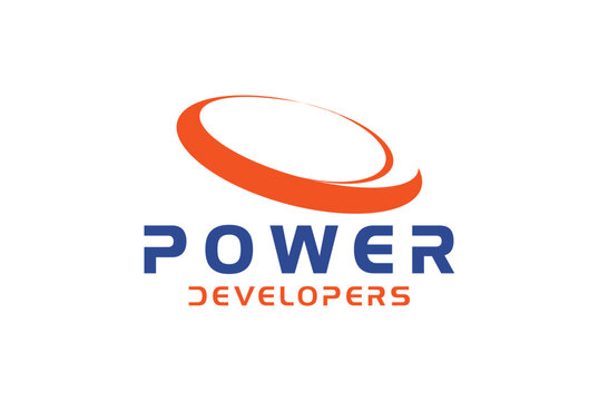 Power  energy logo,  development clogo design circle rounded  business name ideas vector image editable 