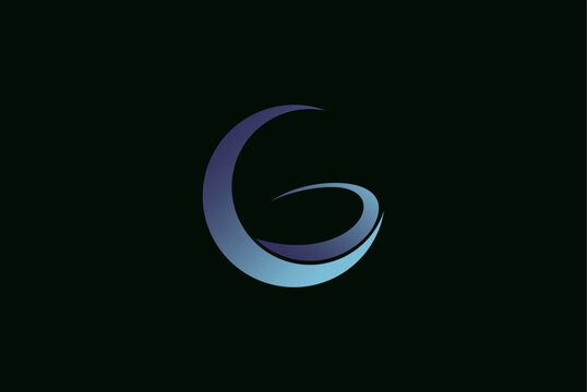 Abstract letter g logo design business name ideas vector image editable 