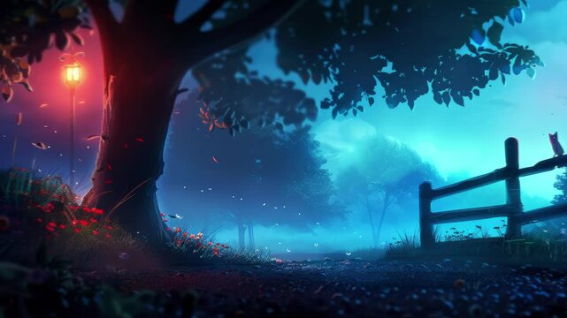 LOFI landscape in anime manga style, background animation. anime animation. Photorealistic