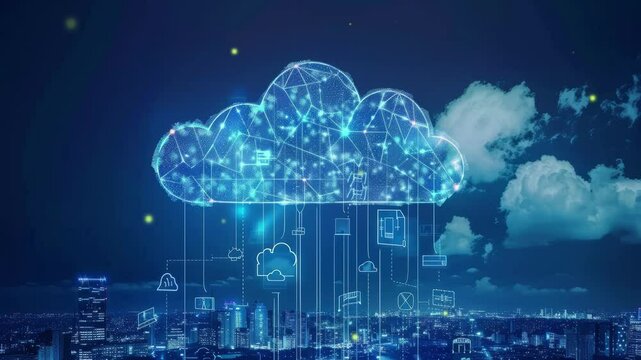 Business background. 5G wireless network, high speed internet, cloud computing or connect diagram technology, Data storage, service, synchronize, online, financial, Connectivity global, smart city
