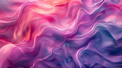 Fototapeta premium An abstract composition of multicolored waves created from flowing paints and lines