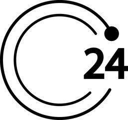 Time Clocks Icon Vector Illustration