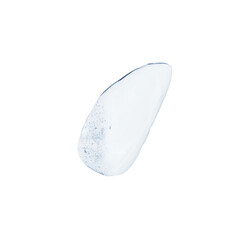 Piece of clear ice isolated on white