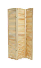 Folding screen isolated on white. Interior element