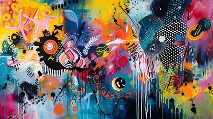 Abstract Colorful Painting