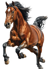 Obraz premium Horse isolated on a transparent background for web banner, wallpaper
