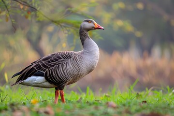 Greylag Goose, Macro,Left side view