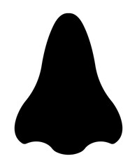 鼻のシルエット