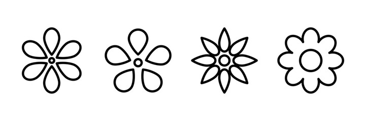 Flower icon vector isolated on white background. flower vector. flower symbols