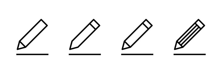 Edit icon vector isolated on white background. Pencil icon. sign up Icon vector. edit text