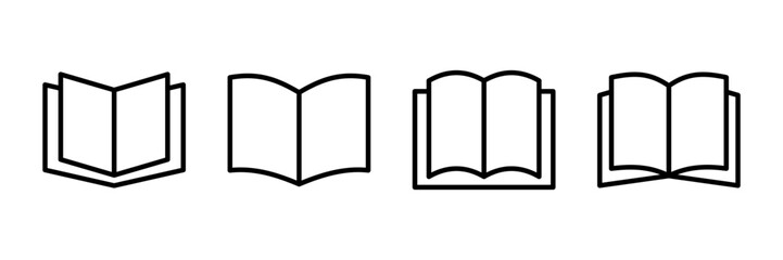 Book icon vector isolated on white background. Book vector icon. ebook icon