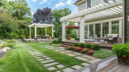 Obraz premium Depth and Interest in Your Yard: Mixing Textures, Colors, and Patterns