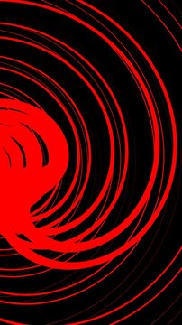 abstract red twist vortex chaos lines animation background