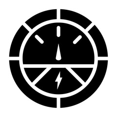 utility meter Solid icon