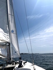 Fototapeta premium sailboat on the sea