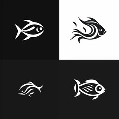 Fish logo design vector illustration