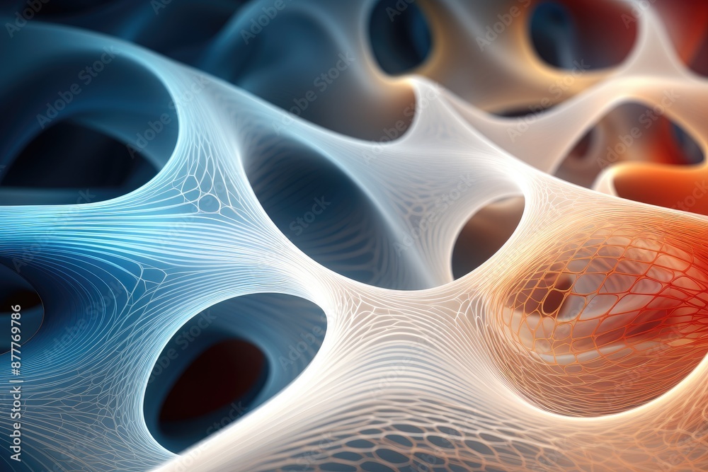 Aufkleber a planet in the middle of a dark space, background representing the concept of entropy in thermodynamics
