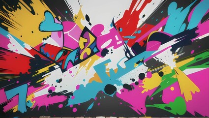 グラフィティアートかっこいいgraffitiイラスト