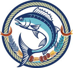 Fishing Vector Illustration. Fishing T-Shirt Design.