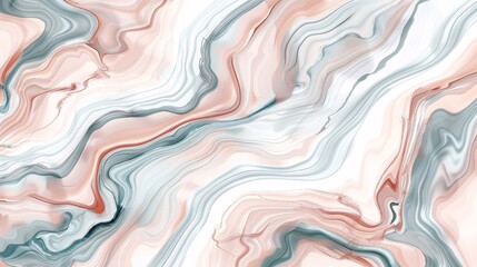 Obraz premium Abstract Swirling Marble Pattern in Blue, Pink, and White