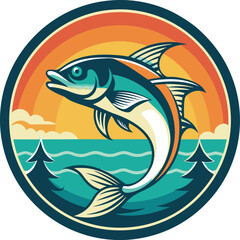 Fishing Vector Illustration. Fishing T-Shirt Design.