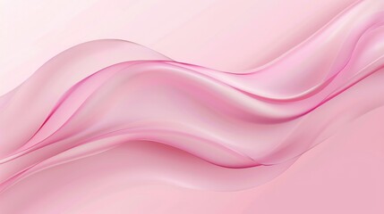 Obraz premium Abstract Pink Swirling Waves