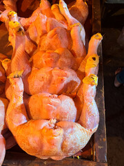 fresh chicken meat sold in the market