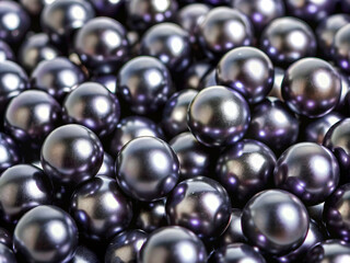 black and white beads, sphere, jewelry, pearls, bubble, decoration, shiny, blue, round, necklace, texture, light, reflection, design