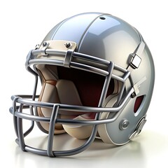 Fototapeta premium American football helmet isolated on white background.