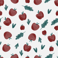 seamless pattern with apples