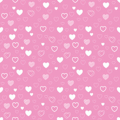 seamless pattern with hearts