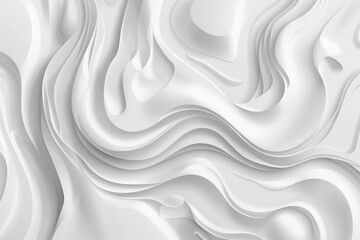 Elegant White Floral Background with Ornate Decorative Pattern for Luxurious Design