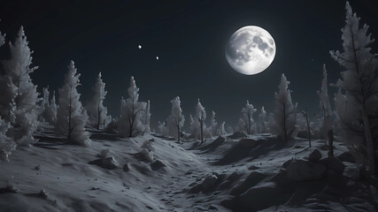 Fototapeta premium Lunar Luminary The Lunar Luminary channels the mysteries of the moon, with an ever-changing coat that mirrors the moon's phases. This NFT is a nightly spectacle on your screen.