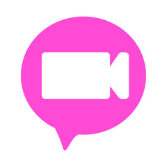 Fototapeta premium Video call icon illustration , Video chat icon