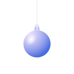 christmas balls illustration on white background