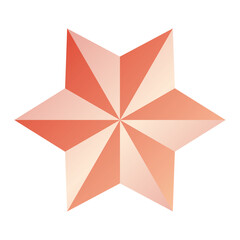 Flat design stars element illustration on white