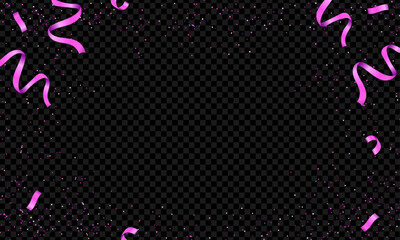 Realistic confetti background design