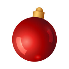 Obraz premium christmas ball ornament with realistic design