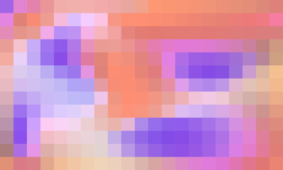 Abstract and colorful pixel background. Color palette shades
