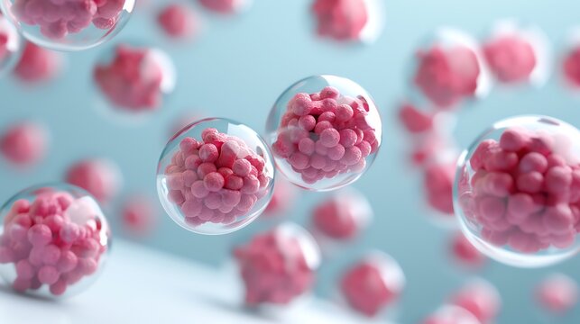 Cells containing genomes highlighting heredity, molecular biology