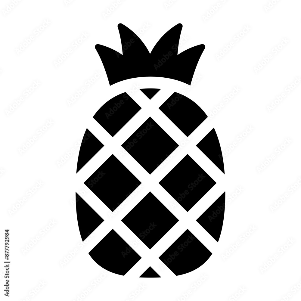 Wall mural pineapple icon