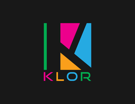 letter K Colorful Abstract logo
