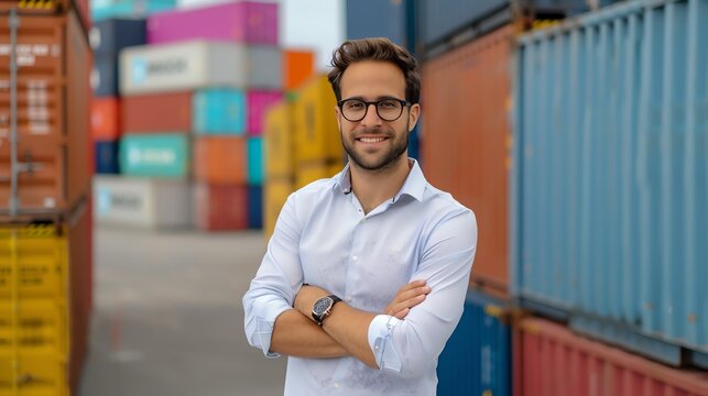 Executive overseeing cargo logistics in multiple facilities, trade, facilities, operational control