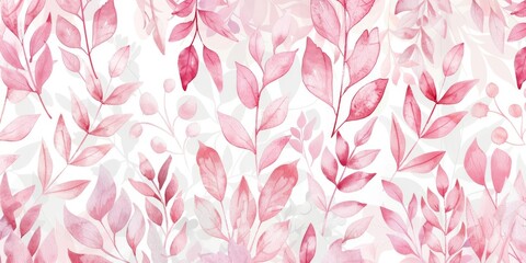 Obraz premium Serene Blush Pink Watercolor Backdrop with Seamless Doodle Patterns for Design Projects