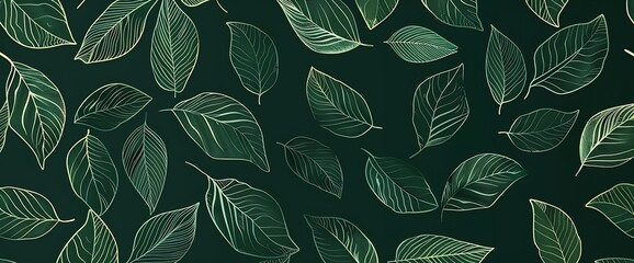 Seamless Vector Leaf Design