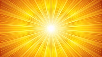 Obraz premium Bright Yellow Radial Background With White Center